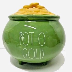 Rae Dunn Ceramic Pot O Gold Cauldron